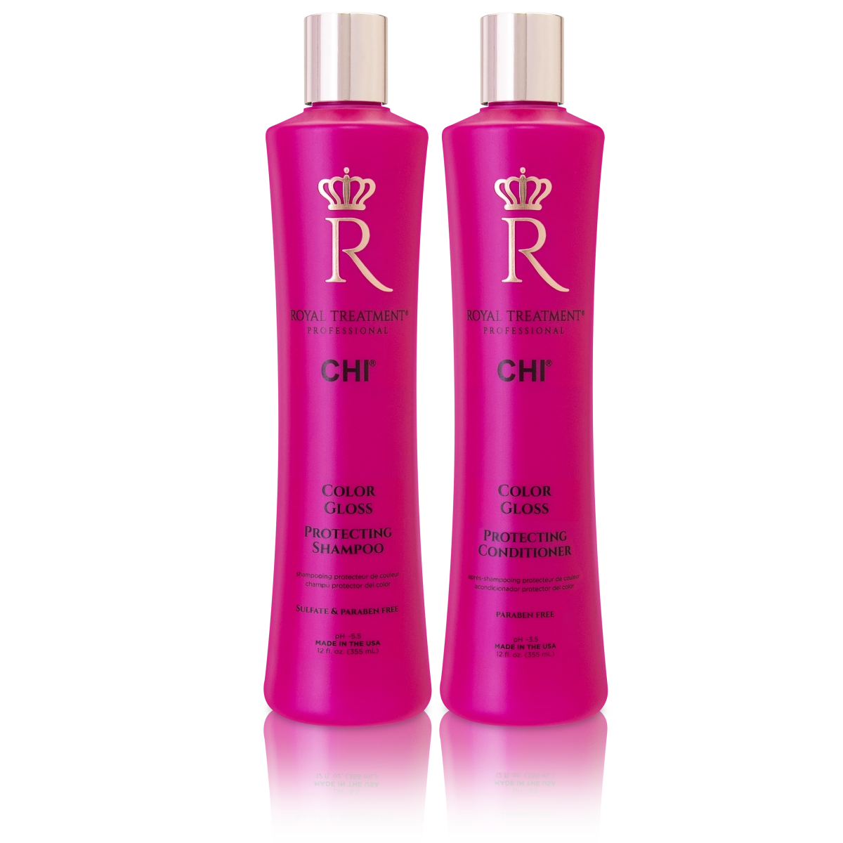 Image of Color Gloss Protecting Shampoo and Conditioner bottles Image of Color Gloss Protecting Shampoo and Conditioner bottles