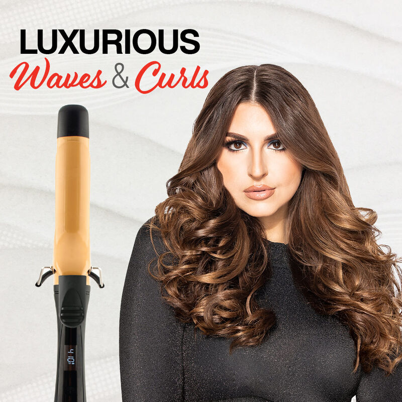 1.5 Inch Tourmaline Ceramic Curling Iron - Matte Black, , large image number null
