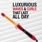 1 Inch Tourmaline Ceramic Curling Iron - Ruby Red, , large image number null